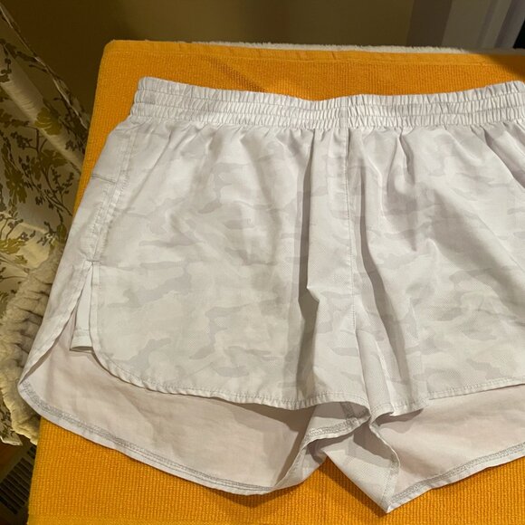 White Running Shorts - Picture 2 of 7